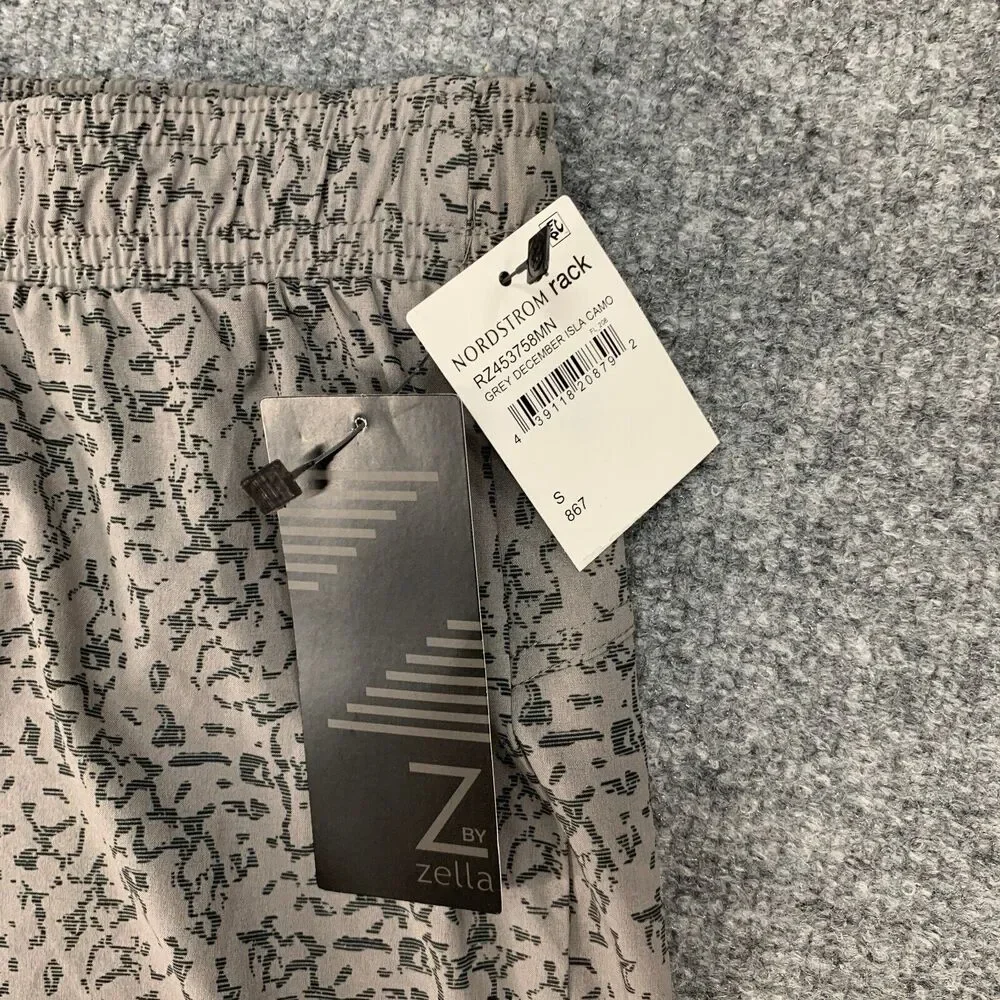 Z By Zella Traction Run Short Womens S Small Gray December Isla Camo Lightweight